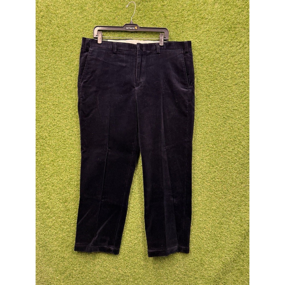 Orvis Pants Mens 38 Black Corduroy Straight Leg Brisbane Moss Classic Fit Gorp